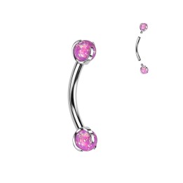 Piercing arcade titane opale rose – Bijou pour le rook