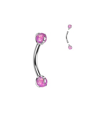 Piercing arcade titane opale rose – Bijou pour le rook