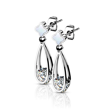 Boucles d’Oreilles Femme Argentées – Élégance et Brillance Intemporell