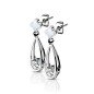 Boucles d'oreilles en acier argenté gouttes Boucles d'oreilles en acier argenté gouttes