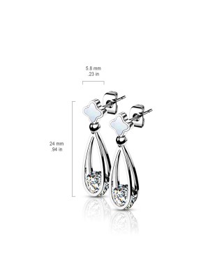 Boucles d’Oreilles Femme Argentées – Élégance et Brillance Intemporell