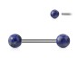 Piercing téton pierres sodalite
