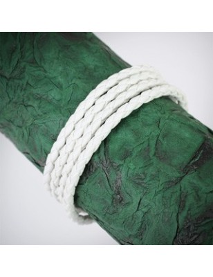 Bracelet cuir blanc 4 cordes