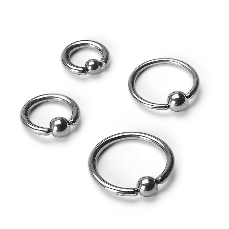 Piercing oreille teton Anneau Captif Titane