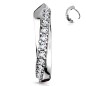 Piercing nez anneau ligne de zircons