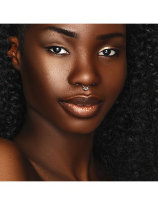 Anneau clicker titane avec zircons | Septum & Daith