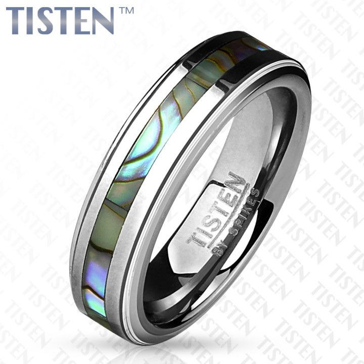 Bague TISTEN avec nacre Abalone – élégante, brillante et durable