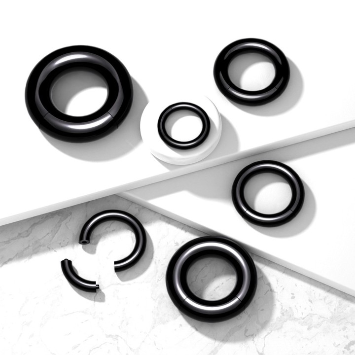 Anneau segment en acrylique – 3 mm à 10 mm – léger et confortable