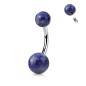 Piercing nombril pierres sodalite
