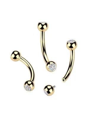 Piercing Arcade & Rook Or 24K – Titane ASTM F136 | Bijou Haut de Gamme