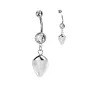 Piercing nombril pendentif opaline Piercing nombril pendentif opaline