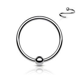 Anneau Captif Nez Cartilage Titane ASTM F136 Argenté – 0,8 et 1 mm | Piercing Street