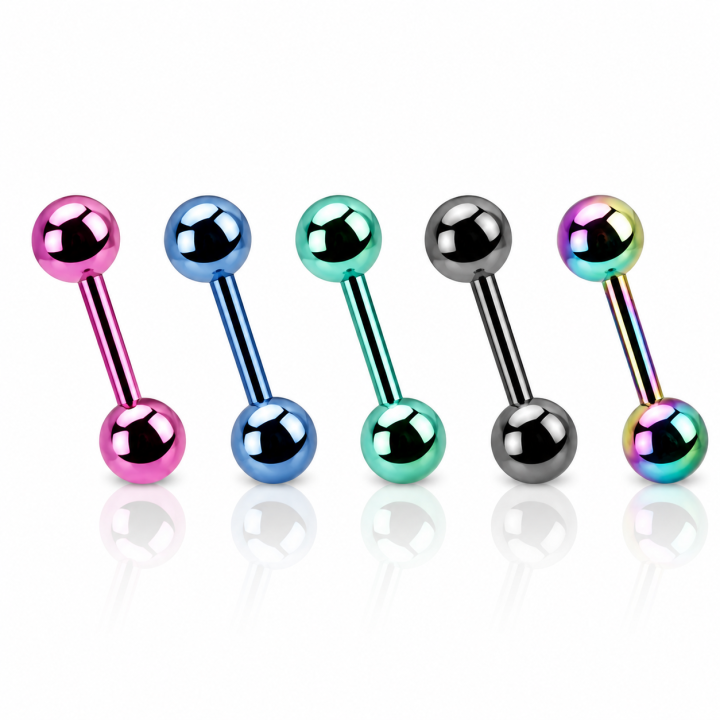 Lot de 5 piercing cartilage titane anodisé
