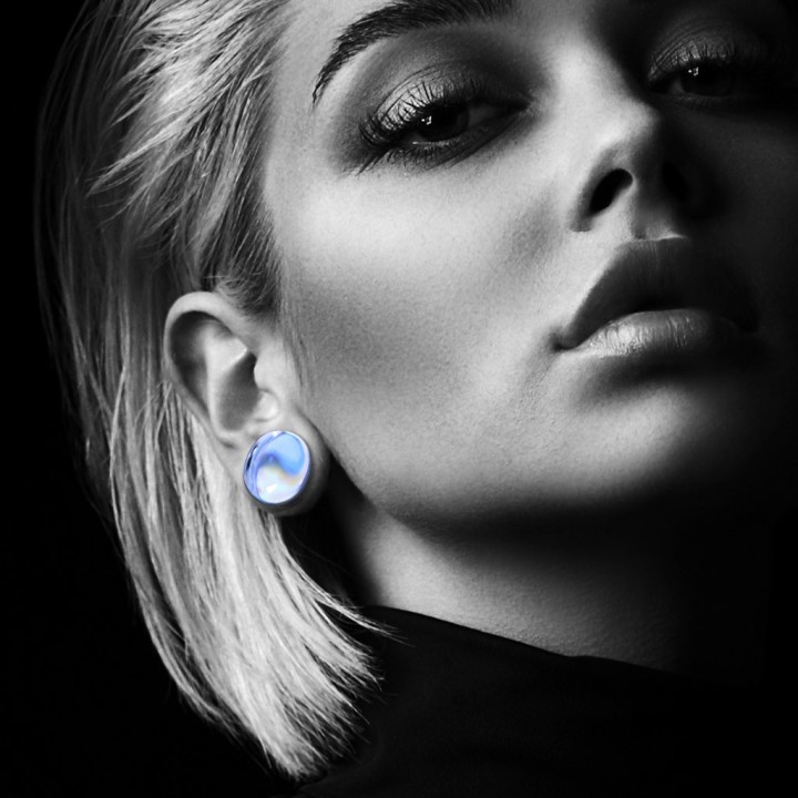 Plug Oreille Verre Double Évasement Effet Irisé Multicolore – 6 à 16 mm | Piercing Street