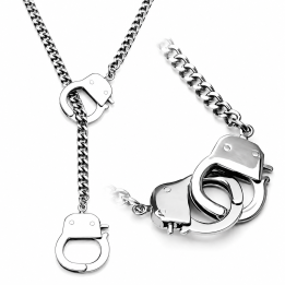Collier menottes en acier inoxydable – Style urbain et audacieux