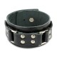 Bracelet cuir noir ceinture