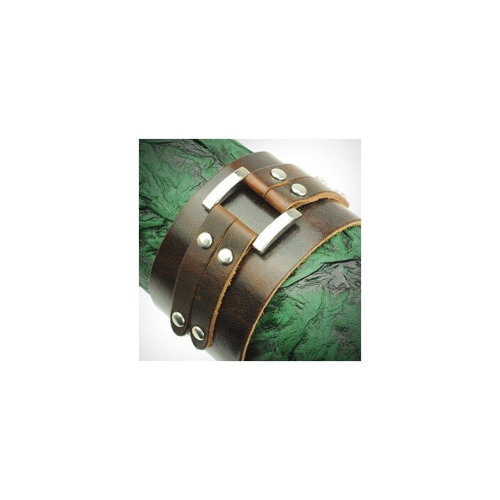 Bracelet homme cuir marron ceinture