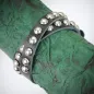 Bracelet cuir noir dômes Bracelet cuir noir dômes