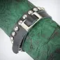 Bracelet cuir noir dômes Bracelet cuir noir dômes