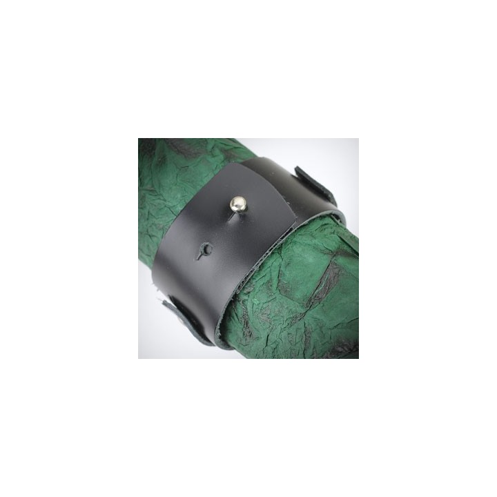 Bracelet cuir noir ceinture