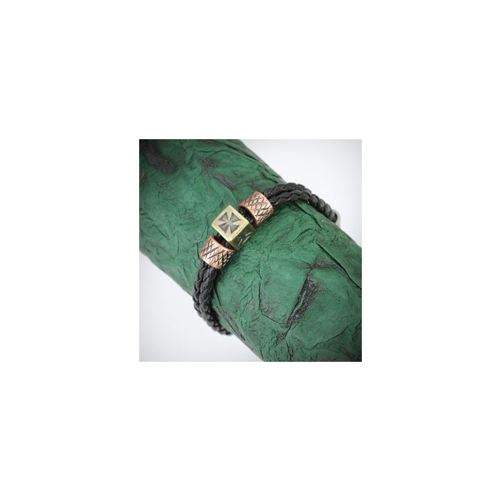 Bracelet homme cuir croix celtique