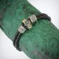 Bracelet homme cuir tête de mort Bracelet homme cuir tête de mort