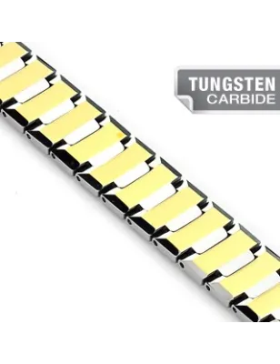 Bracelet Bio-Magnetic Tungstène Duo Doré