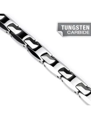 Bracelet Bio-Magnetic Tungstène Facettes Rondes