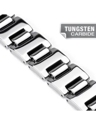 Bracelet Bio-Magnetic Tungstène Large Facettes