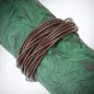 Bracelet cuir marron multiples cordes