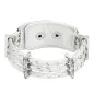 Bracelet femme cuir blanc tressé