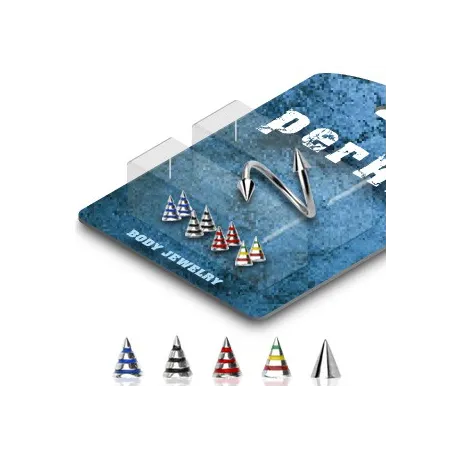 Pack Piercing Spirale Pointes Striées