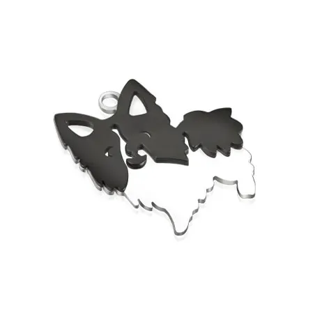 Pendentif acier chien