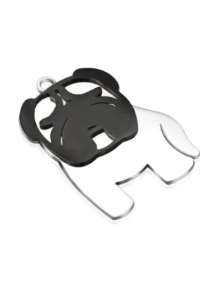 Pendentif acier bulldog