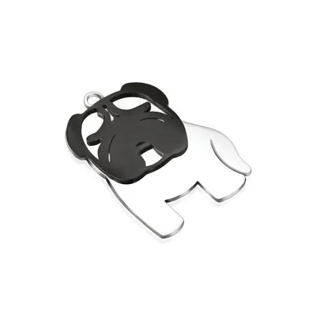 Pendentif acier bulldog