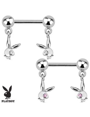 Piercing téton Playboy lapins