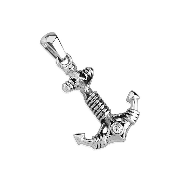 Pendentif ancre marine