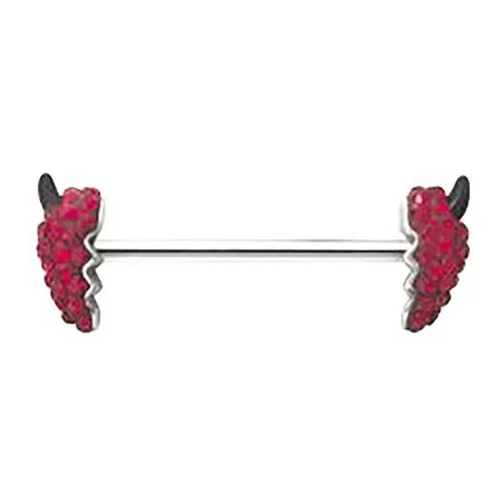 Piercing téton Crystal Evolution Swarovski Coeur