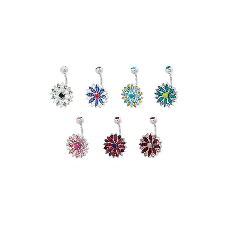 Piercing nombril Crystal Evolution Swarovski Marguerite