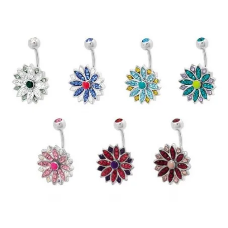 Piercing nombril Crystal Evolution Swarovski Marguerite