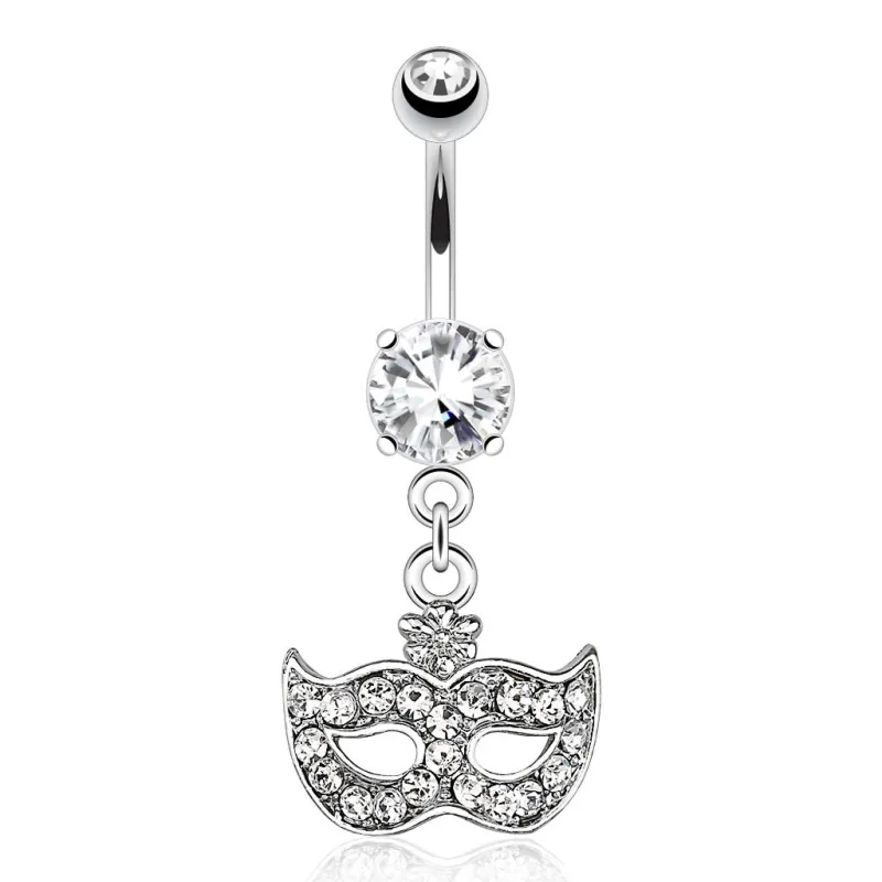 Piercing nombril masque loup