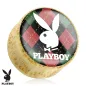 Piercing plug bois Playboy argyle Piercing plug bois Playboy argyle
