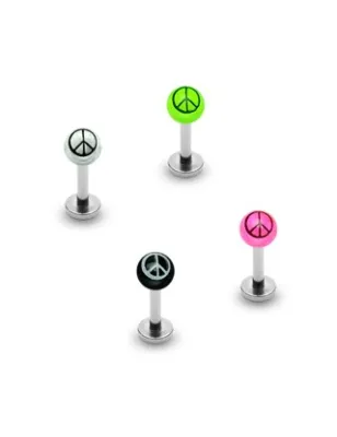 Piercing labret Peace