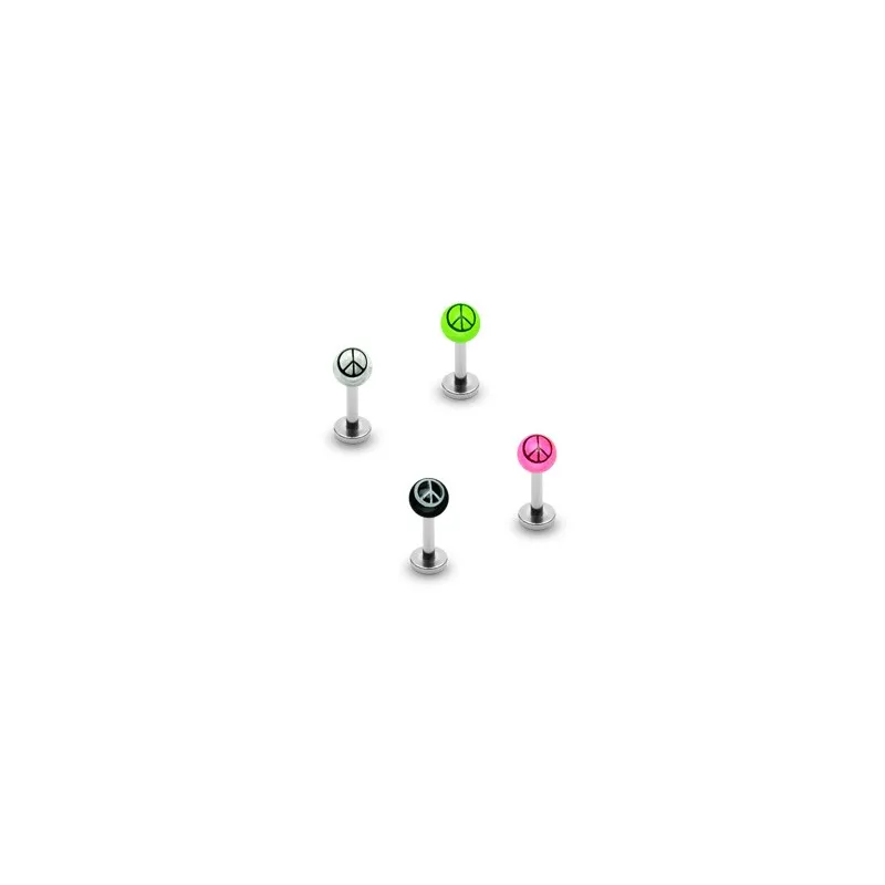 Piercing labret Peace