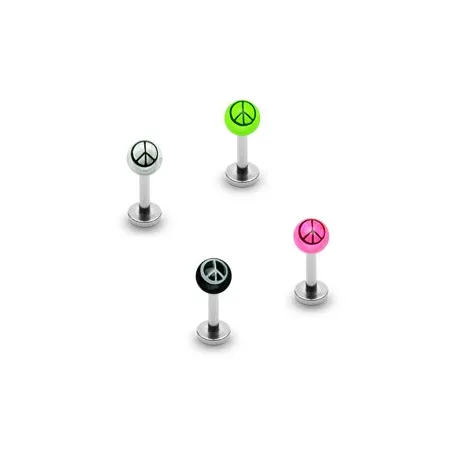Piercing labret Peace
