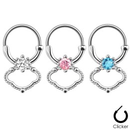 Piercing septum zircon
