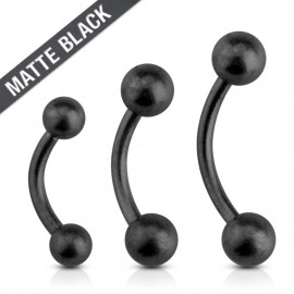 Piercing arcade boules noir mat