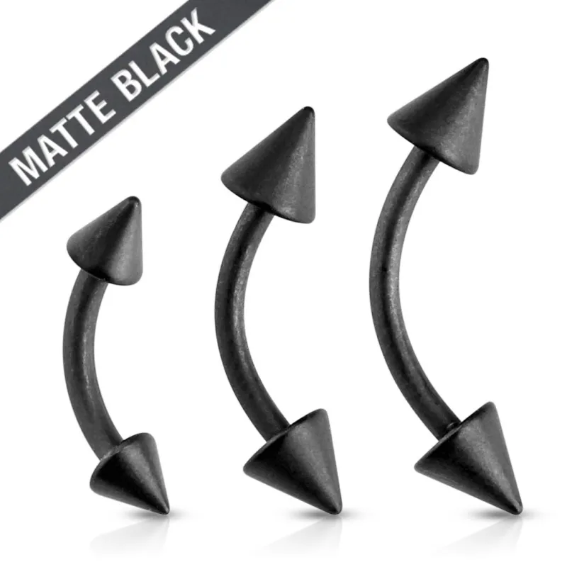 Piercing arcade spikes noir mat Piercing arcade spikes noir mat