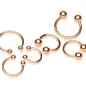 Piercing fer à cheval Plaqué Or Rosé