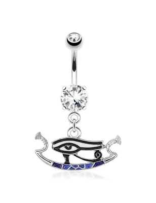 Piercing nombril oeil d'horus